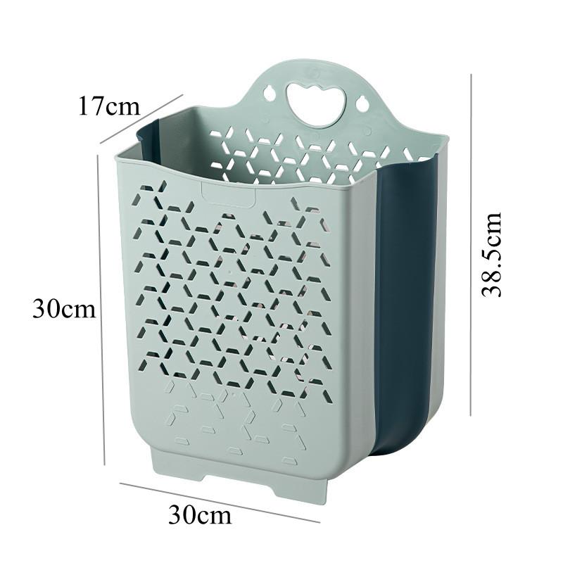 Coș de rufe pliabil portabil din plastic pentru casă, baie goală, montat pe perete, haine murdare, coș de depozitare jucării, accesoriu organizator