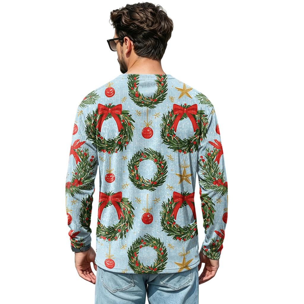 Men's Casual Loose Fit V-Neck Top