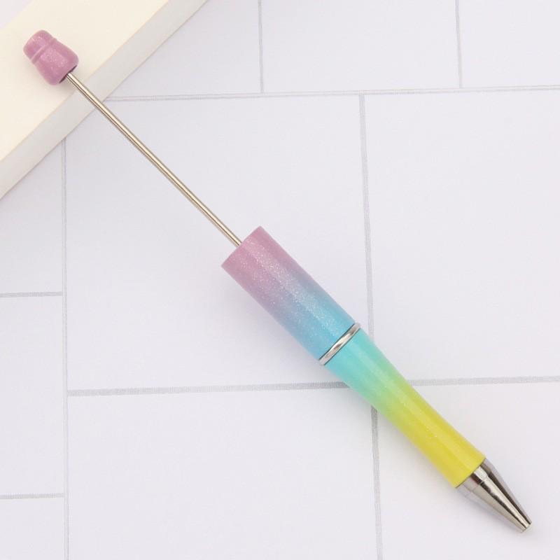 Creative UV Multi-Color Gradient Plastic Bead Pen - 130 Colors Available