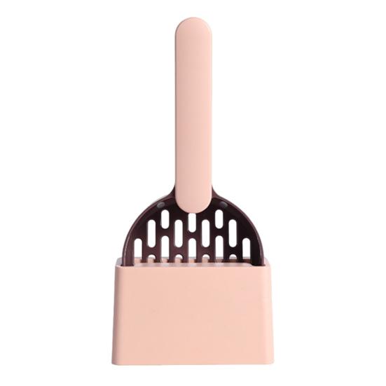 Cat Litter Shovel with Holder Cat Poop Scoop Sifting Shovel with Base Easy Clean