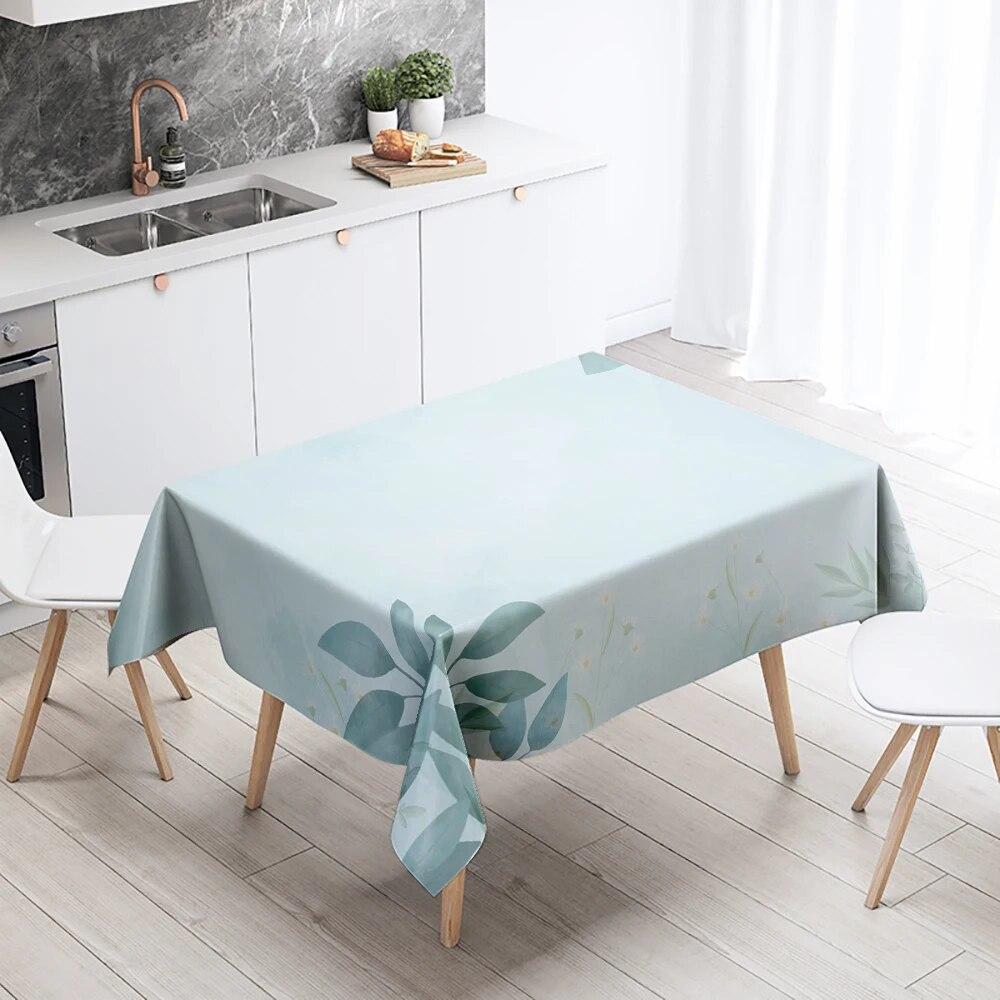Cartoon floral tablecloth simple  anti-fouling waterproof rectangular  kitchen table home decoration