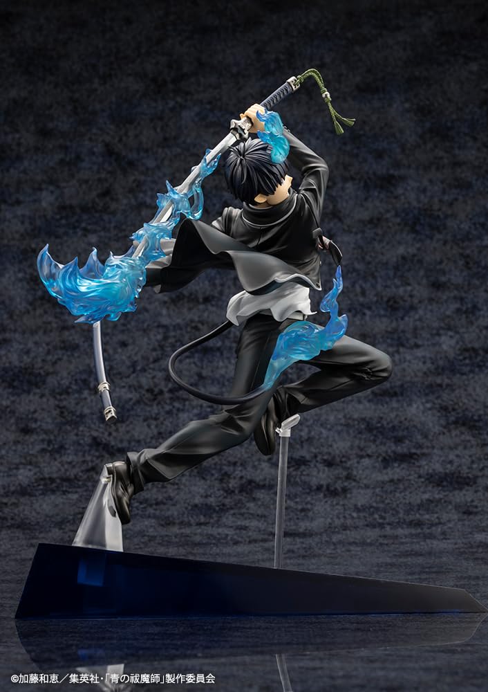 Kotobukiya Blue Yukinoha Arc ARTFX J Rin Okumura Scale PVC Figure Exorcist 1/8 Pre-painted
