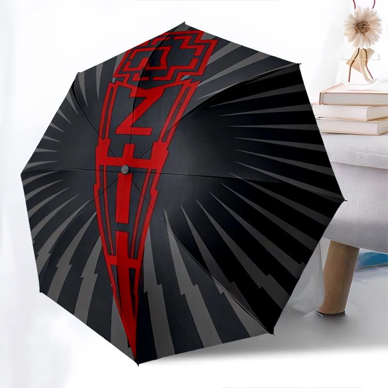1 szt. Parasol Wysokiej Jakości z Motywem Maze Rammstein, Parasol z Automatycznym Otwieraniem i Zamykaniem, Parasol Wielofunkcyjny G0811009