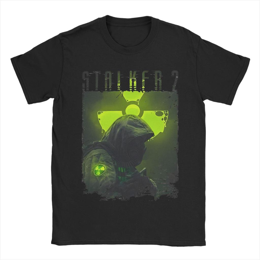 Originelles Fisch Aus dem Wasser T-Shirt Für Unisex Damen Rundhals Kurzarm Oberteile Stalker 2 Baumwolle Sommer Oberteile Hemden