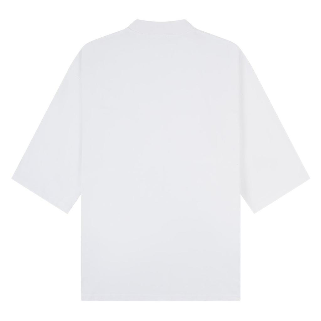 Casual Classics Unisex Adult Combed Ringspun Cotton Extended Neckline Oversized Short-Sleeved T-Shirt