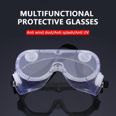 1/2Pcs Clear Safety Goggles Glasses Men Women Eye Protect Cycling Safety Anti Dust Glasses Protection Moto Dust-Proof Eyeglass