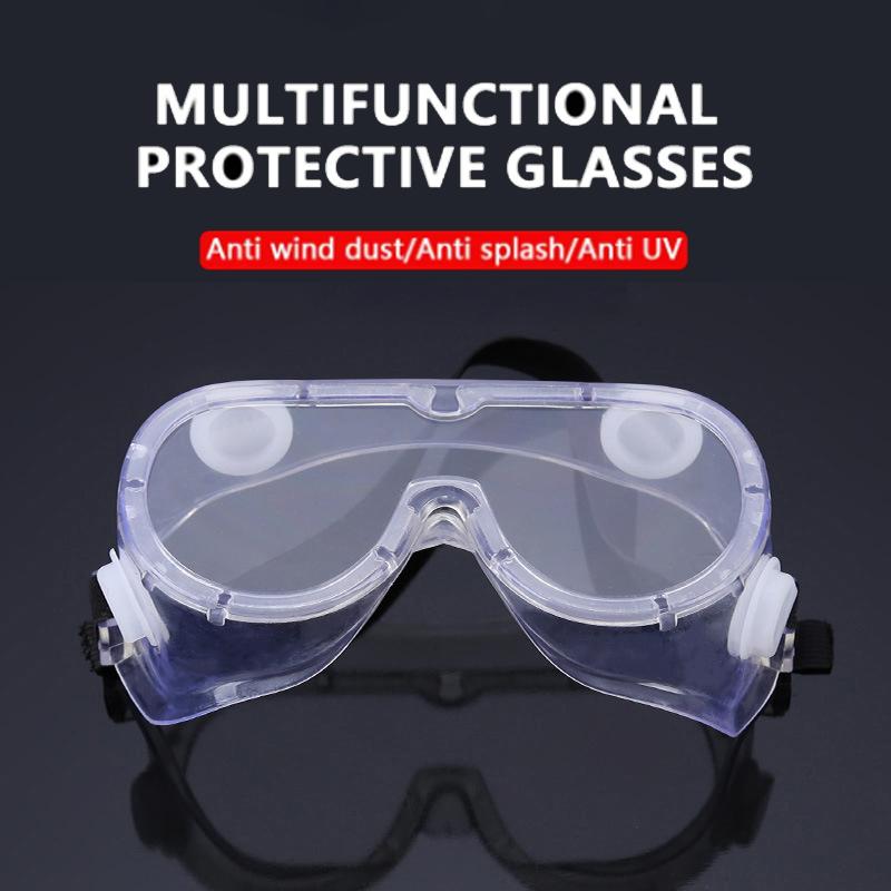 1/2PCS Clear Safety Goggles for Men Women Eye Protection Anti Dust Glasses Cycling Moto Dust-proof Eyewear