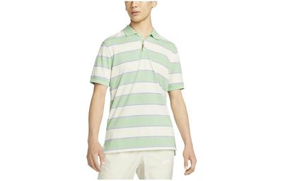 Polo Shirts Men's Green Polo Collar Moderate Straight Fit DH0901-308