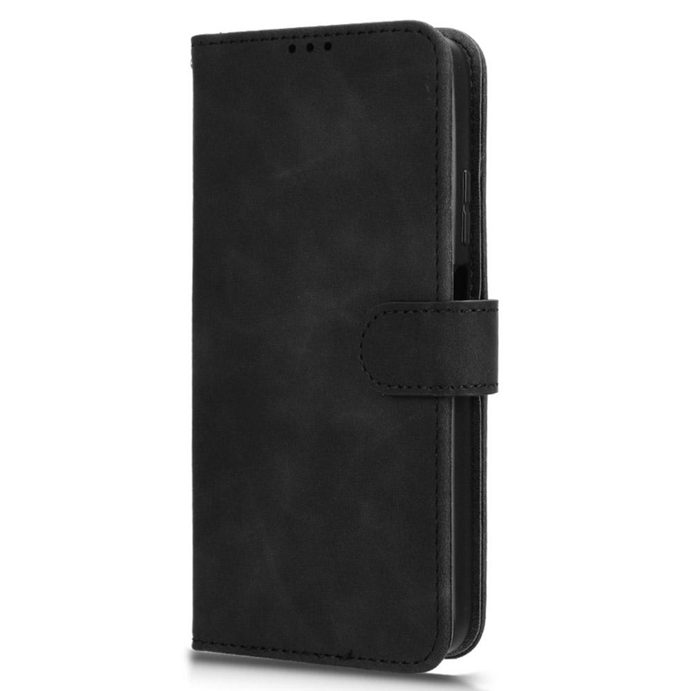 Für Motorola Moto G35 5G Lederhülle Hautgefühl Sturzsicher Brieftasche Flip Handyhülle