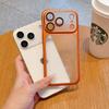 Luxury Plating Matte Transparent Wireless Charging Phone Case For iPhone 17 16 15 14 13 Pro Max Air Plus Shockproof Clear Cover