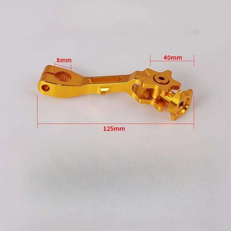 

1PC Motorcycle Universal CNC Aluminum Rear Brake Rocker Arm Lever Bike Scooter Accessories золотистый