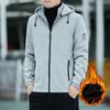 Men's Hooded Jacket Spring and Autumn New Casual Versatile Top Stand-up Collar Jacket Men's Coat Clothes