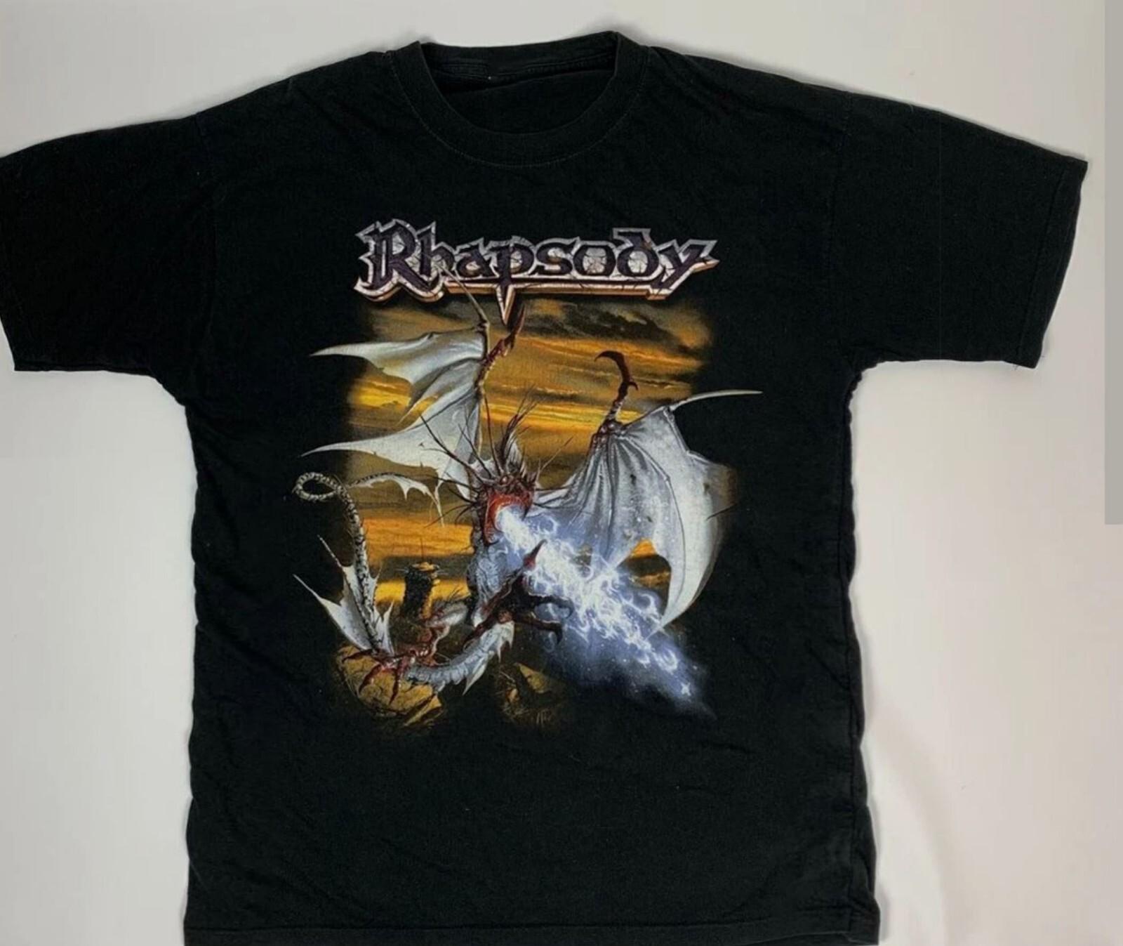 26 Band Rhapsody Power of the Dragonflame Shirt Cotton For Men Women Unisex T-Shirt M