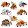 Simulation Marine Animal Pvc Hermit Crabs Sculpture For Kids Learning And Decorative Collection