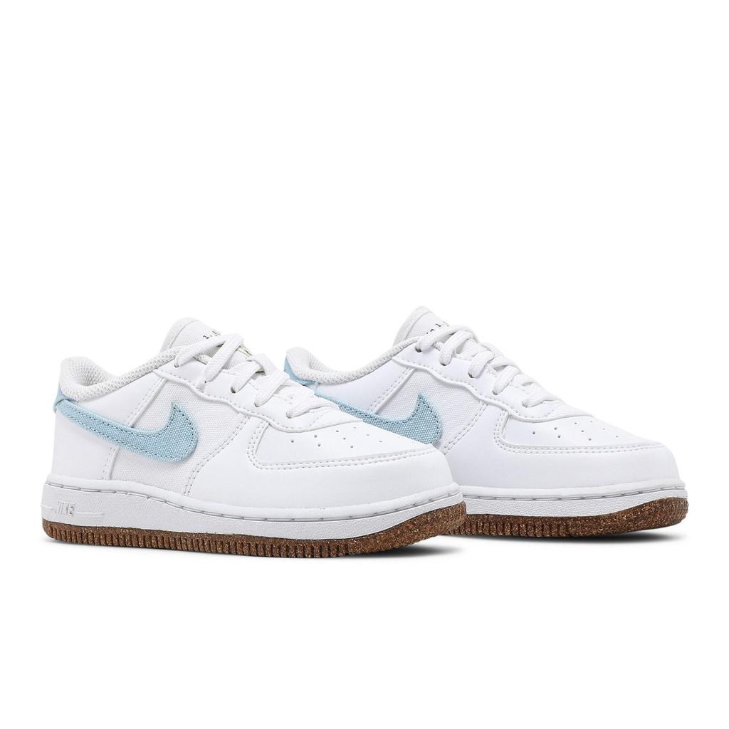 Nike Air Force 1 LV8 Toddler 'Indigo' (Unisex) White / White / Black / Obsidian Toddler Shoes CZ2663 100