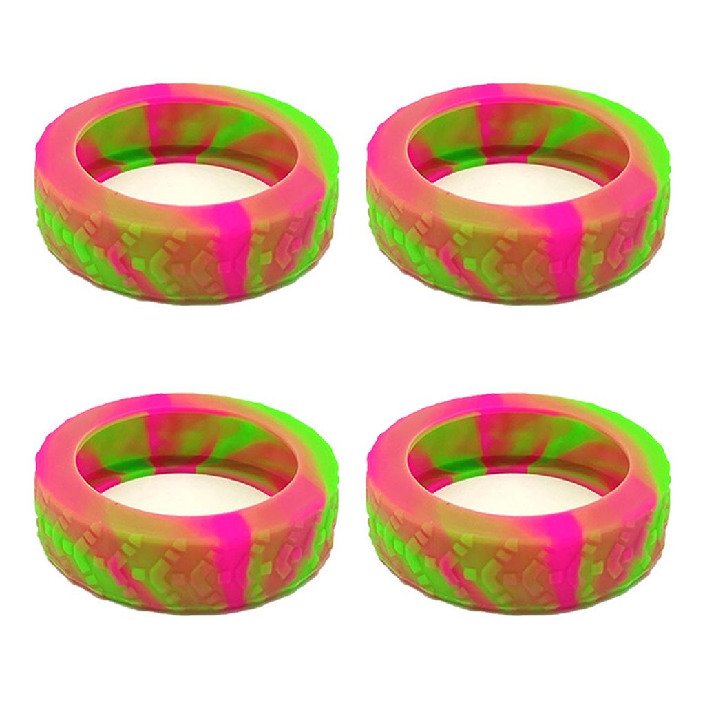 4pcs Durable Silicone Luggage Wheel Protectors Cover for Suitcases and Office Chairs