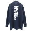 MONOCROM Back logo Long sleeve Button down shirt Navy stretch Men's Used