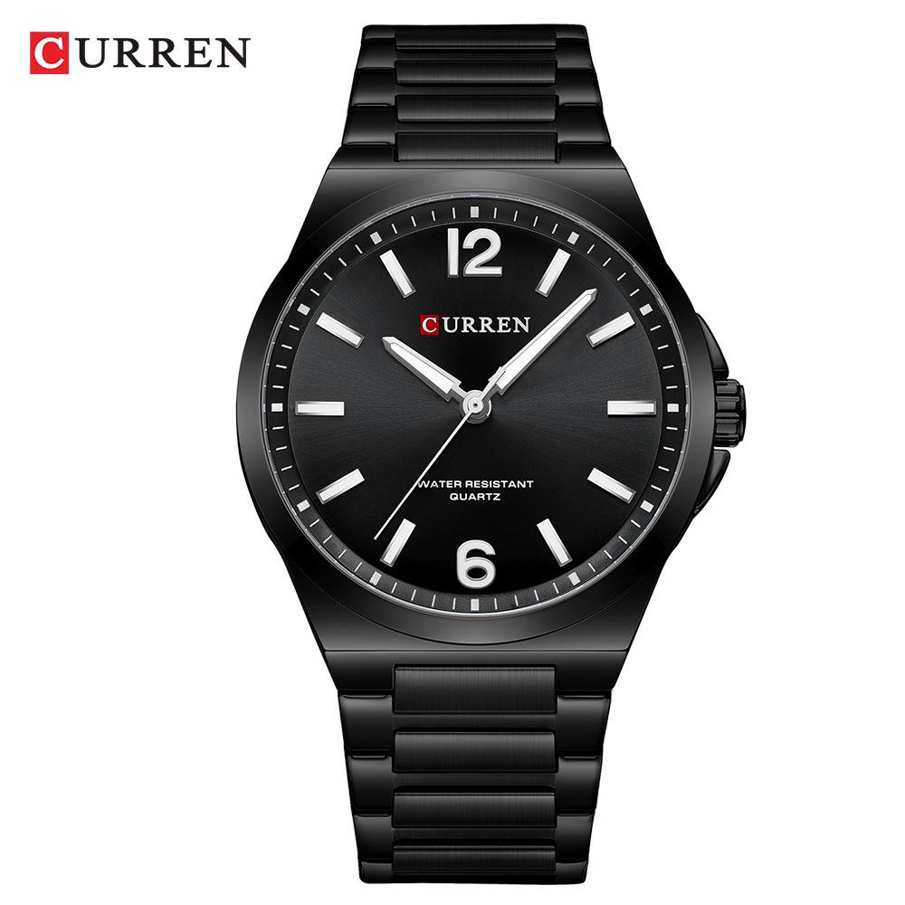CURREN 8493 Men s Waterproof Steel Band Quartz Casual Business Watch