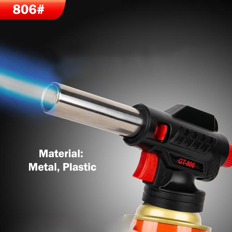 Manual Gas Welding Torch Head Portable Adjustable Nozzle High Heat Flame for BBQ Metalwork Soldering