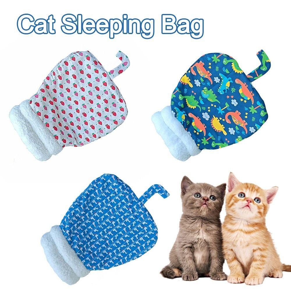 

Cartoon Cat Sleeping Bag Thickened Cat Nest Mat Cute Pet Snuggle Sack Pet Supplies D