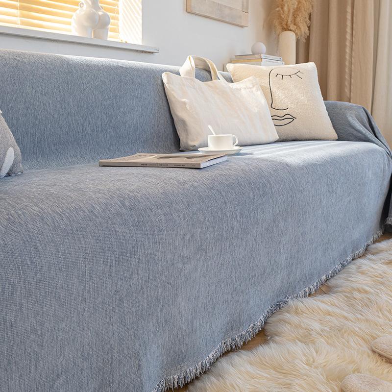 Чехол для дивана из шенилловой ткани на все времена года — фото 9