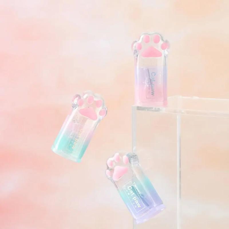 1pcs Cute Creative Cat Pencil Sharpener Stationery Gradient Color Cat Claw Pencil Sharpener School Supplies Kawaii Stationery