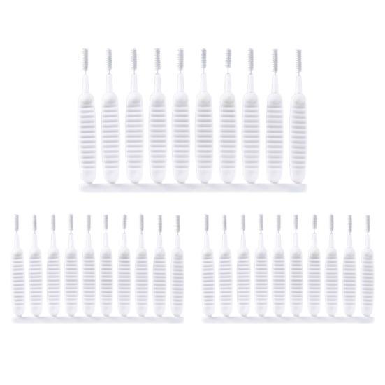10/20/30/40/50Pcs Shower Head Cleaning Brush with Nylon Bristles Anti-Clogging Showerhead Cleaner Picks Multifunctional Gap Hole Cleaning Tools