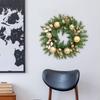 Artificial Green Leaves Wreath Greenery Leaf Floral Door Front for Wall Office