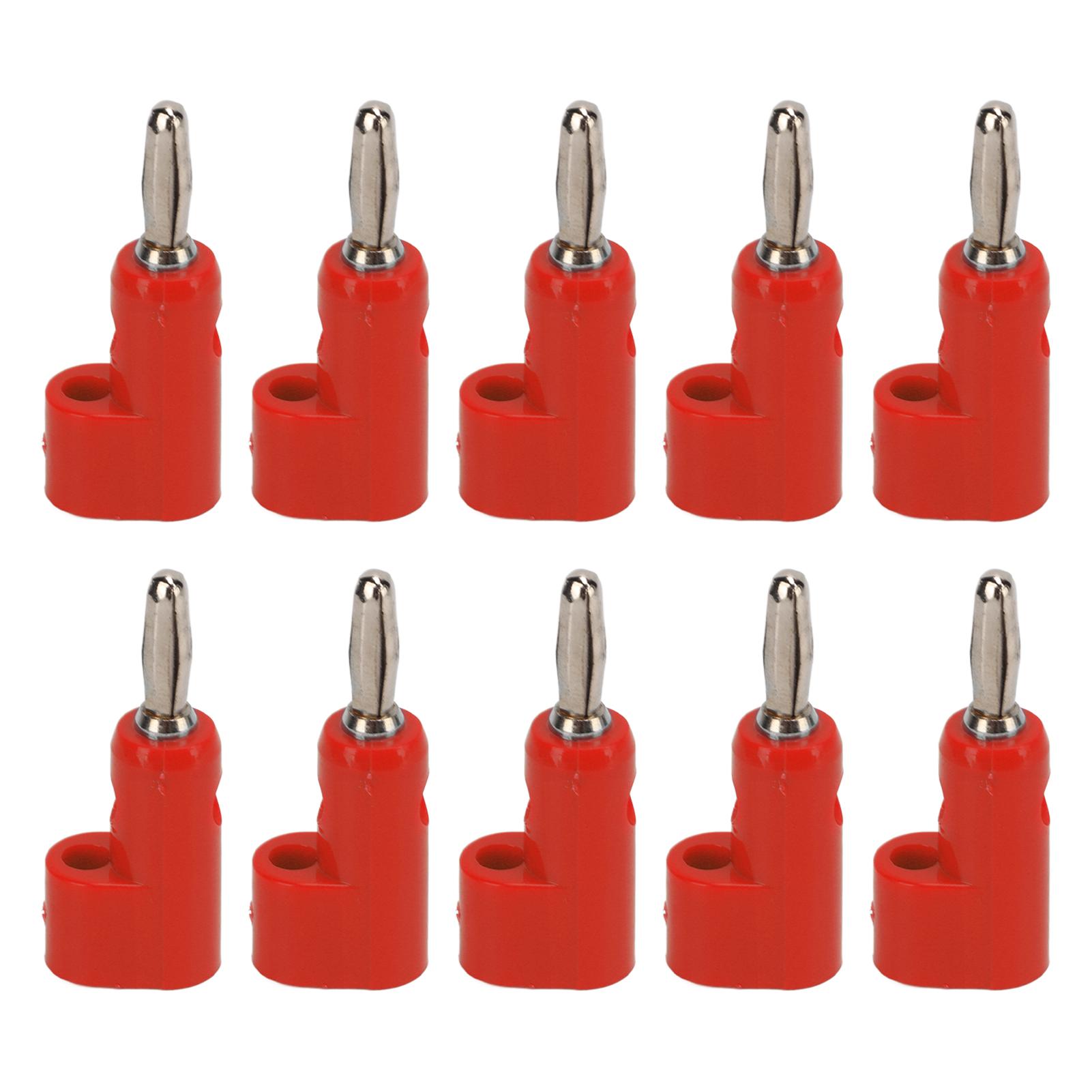 

10PcsSet 4mm Solderless Banana Plug Stackable Open Gcrew 30V AC60 В постійного струму, максимум 24 А для електроніки