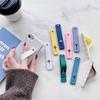 1pc Universal Silicone Wristband Phone Holder Finger Ring Phone Hand Band Bracket Push Pull Grip Phone Stand Sticker Accessories