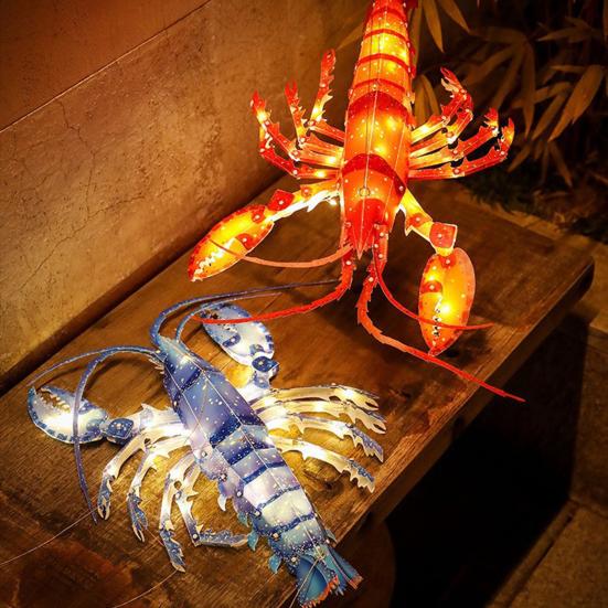 3D Hummer DIY Håndholdt Lanterne Håndlaget Kinesisk Tradisjonell Papirlanterne for Midt-Høstfestivalen Kinesisk Nyttår Dekorasjon