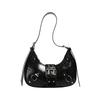 Motorcycle Bag, Fashionable Dumpling Bag, Underarm Bag, Commuter Crescent Bag, High-quality Single-shoulder Crossbody Bag
