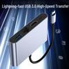 USB-C 4-in-1 Docking Station for Apple Laptop/iPad with HD Converter, USB 3.0 & 100M Network