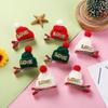Sequin Christmas Hat Hairpin Merry Christmas Decor Children Christmas Hair Clip Cute   Children's