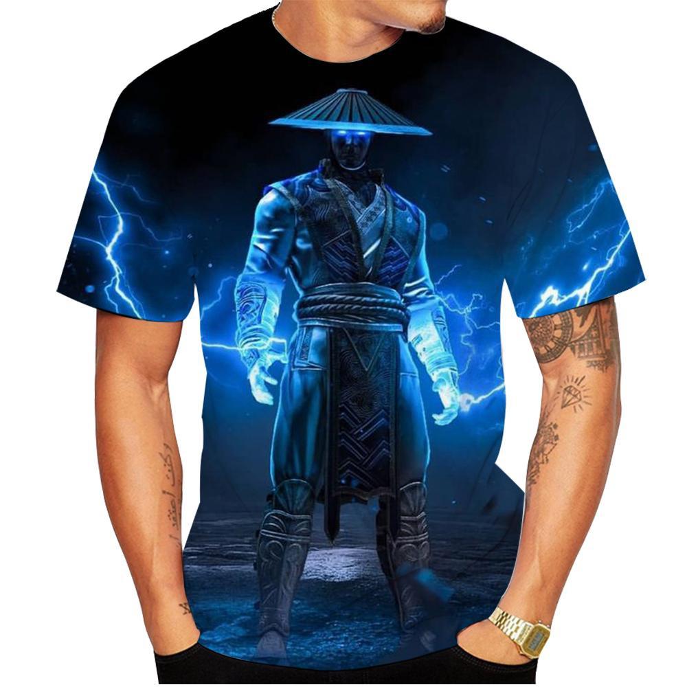 New Summer Hot Sale Mortal Kombat 3D Print Men's/women's T Shirt Short-sleeved Round Neck Clothing Plus Size 100~6xl Oversize