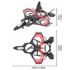 S98 Rc Foam Stunt Aircraft Toy Led Light Remote Control Fixed Height Four-Axis Combat Drone Anti Collision Fighter Kids Toys Boy
