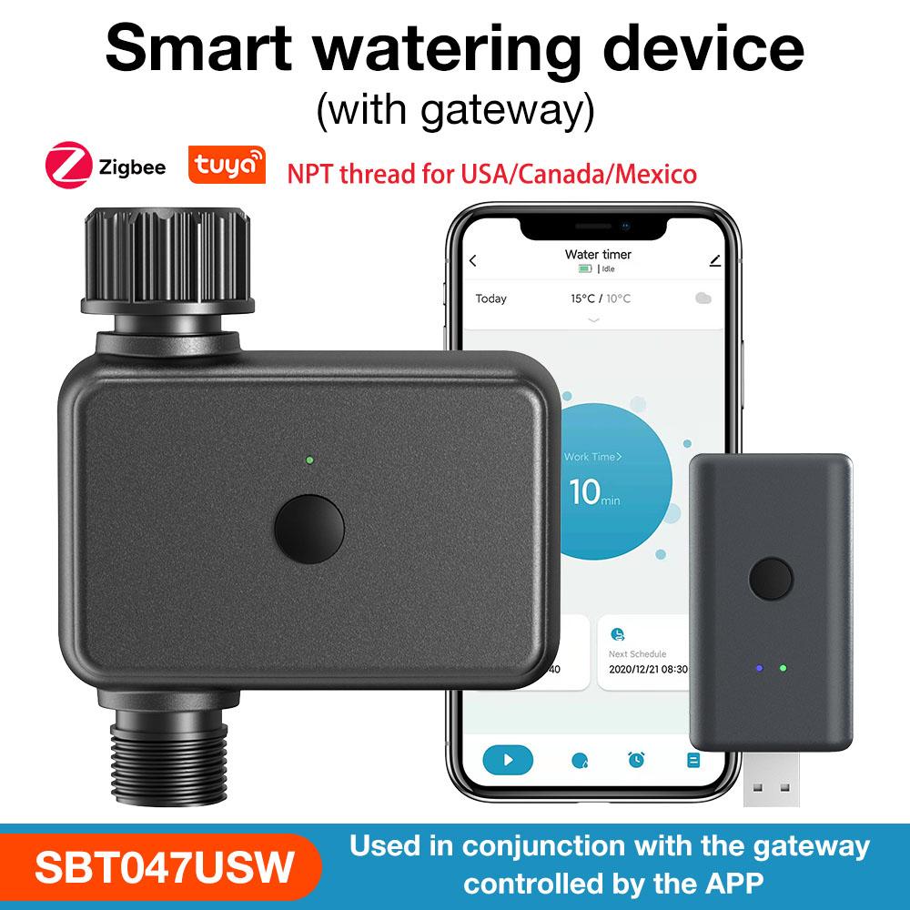 Sistema di irrigazione smart Tuya Wifi Timer automatico per l'acqua Timer per irrigatore Unità di controllo per tubo Flessibile Supporto Alexa per Giardino