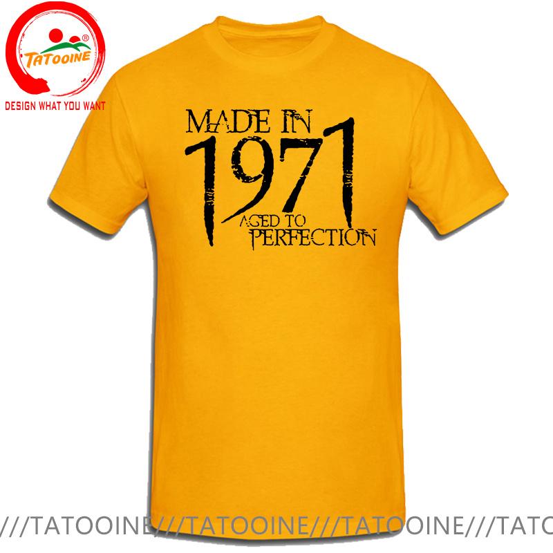 Born In 1971 Plus Size 5xl 6xl Tshirt Unisex Tshirt Homme Summer Made 1971 Aged To Perfection T Shirt Unisex Birthday Gifts Tee Shirt