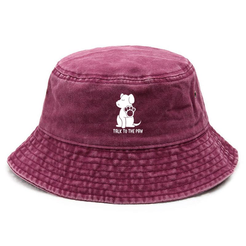 

Bucket Hat Vintage Fishing Hat for Dog Owners Sun Protection Customize Cotton Washed Outdoor Pet Adoption Cap Fashion Streetwear розы красного
