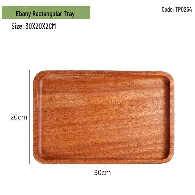 

Ru Han Japanese Style Ebony Wood Rectangular Tray