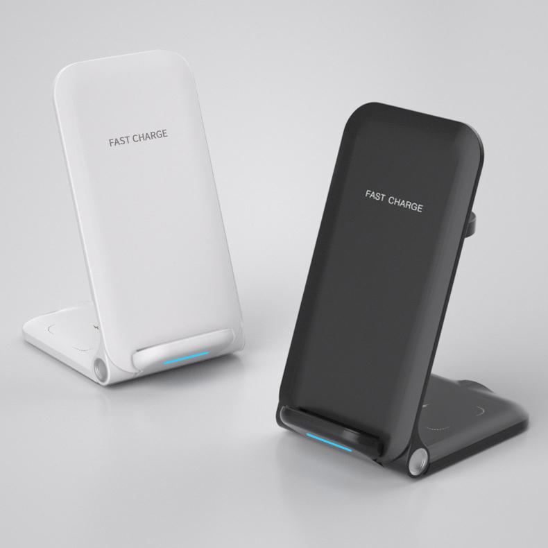 Vertical Folding Three-in-one Wireless Charger for Mobile Phone Headset Watch Charging Bracket