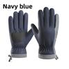 Touchscreen Compatible Full Finger Mittens Windproof Motorcycle Gloves  for Winter Riding