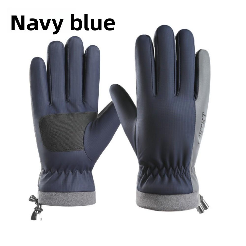 Touchscreen Compatible Full Finger Mittens Windproof Motorcycle Gloves  for Winter Riding
