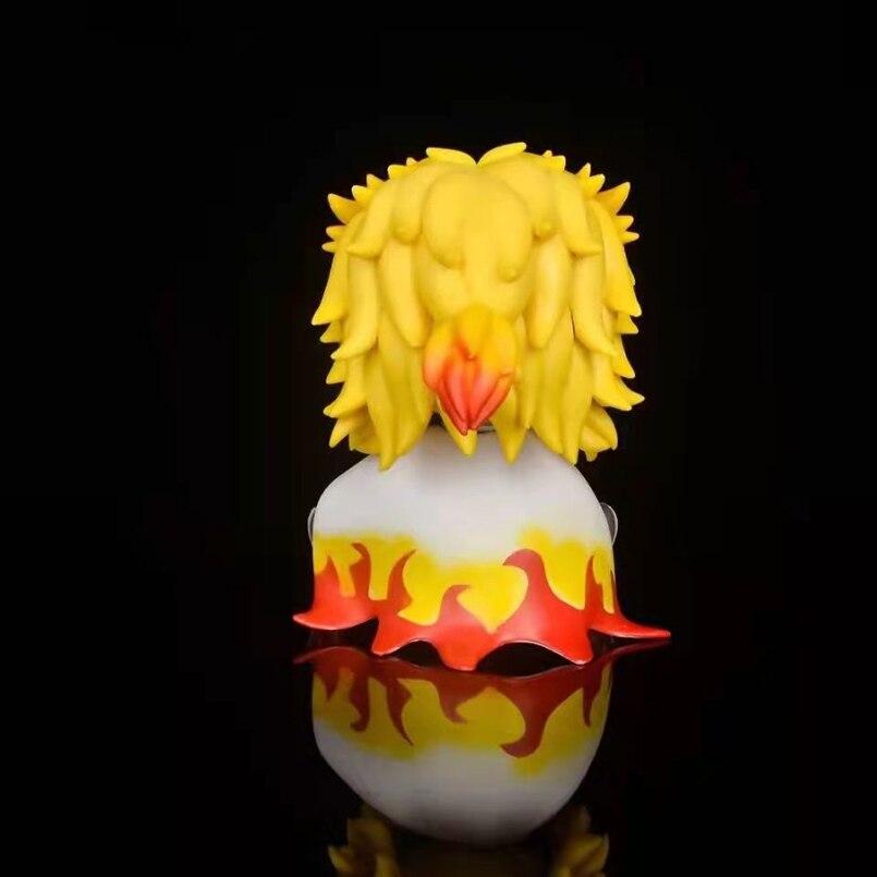 12cm Q Version Anime Demon Slayer Figure Rengoku Kyoujurou Pvc Action Figure Toys Collectible Model Toys Kid Gift
