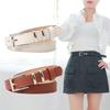 New High-end Square Buckle Belt Women's Imitation Leather Simple Commuter Style Belt Versatile Suit Women's Belt