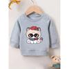 European sizes A Cute Cat Print Sweatshirt for Kids, Designed  with a Comfortable And Easy Style, Perfect for Outdoor Outfits