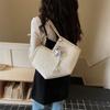 Summer New Large Capacity PU Solid Tote Bags Beach Casual Shoulder Bags for Women Hot Sale Simple Personality Super Cool Bags