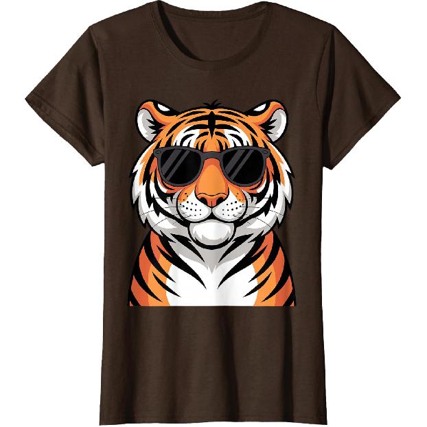 Tiger Costume for Men Women Boys Zoo Tiger Print Tiger Lover T-Shirt