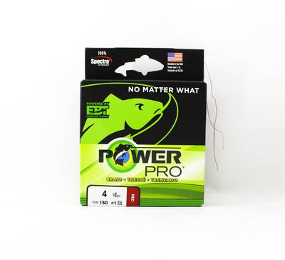 POWER PRO Braided Spectra Line 4lb X 150yds Red (7657)