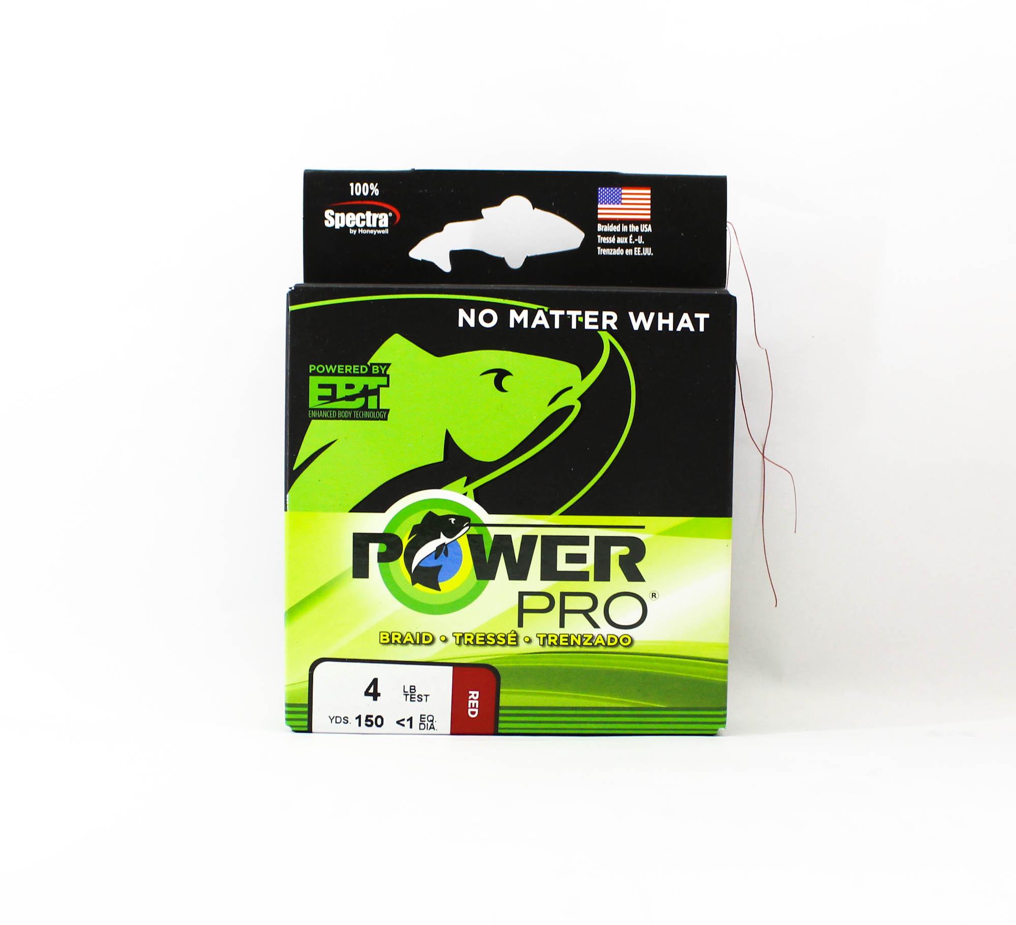 

Power Pro Braided Spectra Line 4lb x 150yds Red (7657) красный